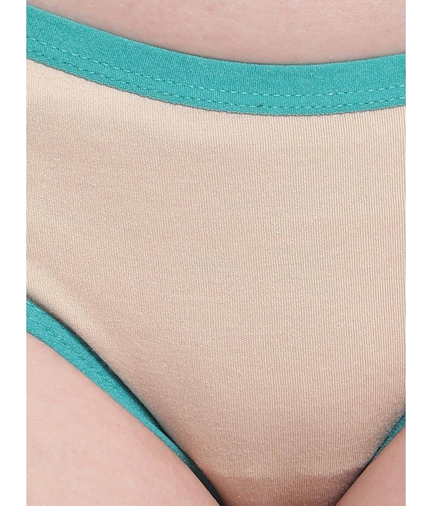 Bruchi Club Pack of 3 Blended Self Design Women's Bikini ( Nude ) view 2