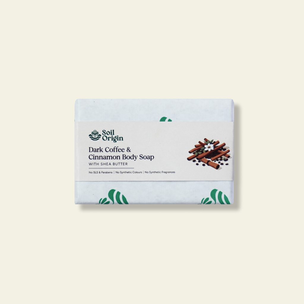 ⁠Dark Coffee and Cinnamon Body Soap With Shea Butter - 100 Gm view 2