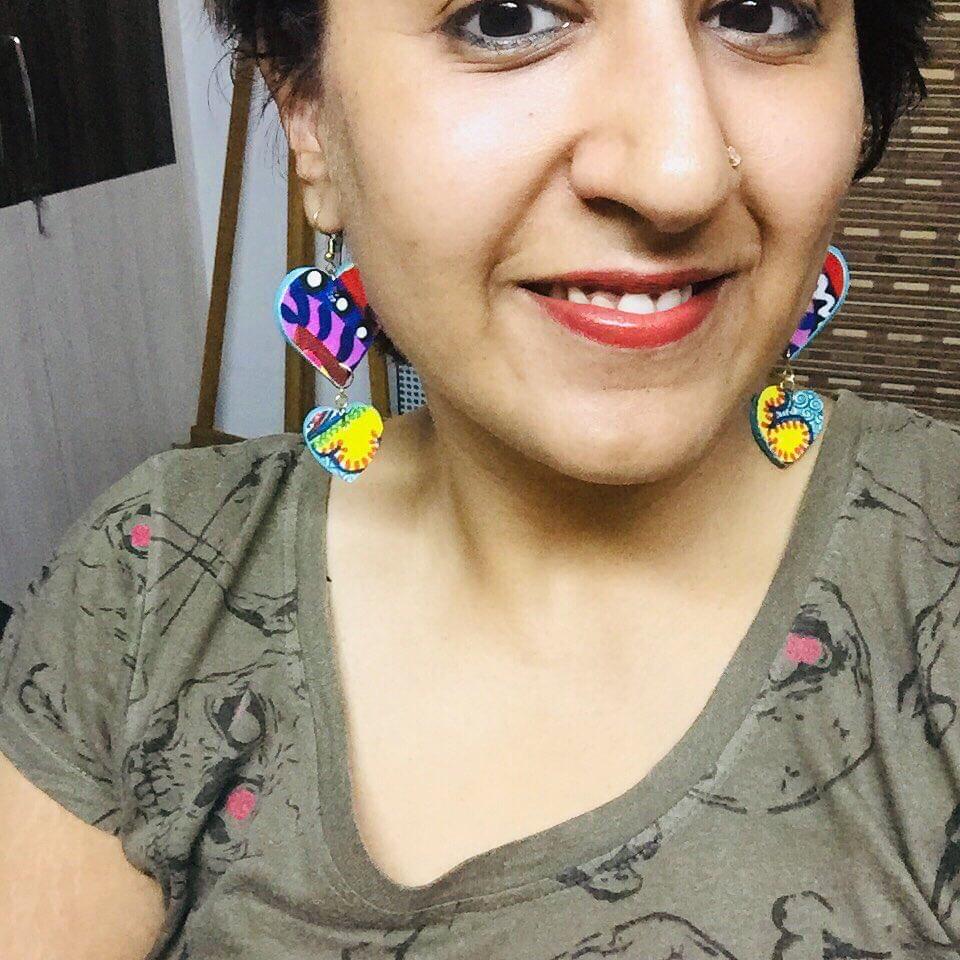 Halo-Heart Earrings - 3 view 2