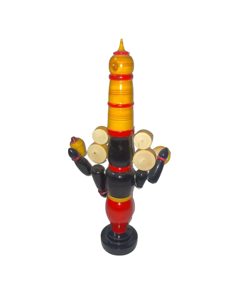Etikoppaka Handicrafts Wooden Balaji Idol view 2