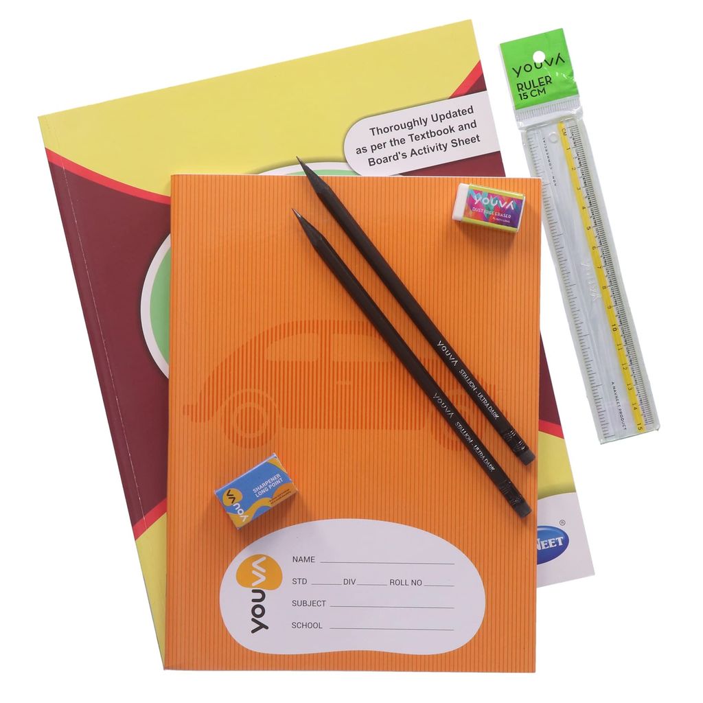 Navneet Science and Technology Digest Part 2 (1 Digest + Notebook + 2 Pencils + Sharpner + Eraser + Scale) view 2