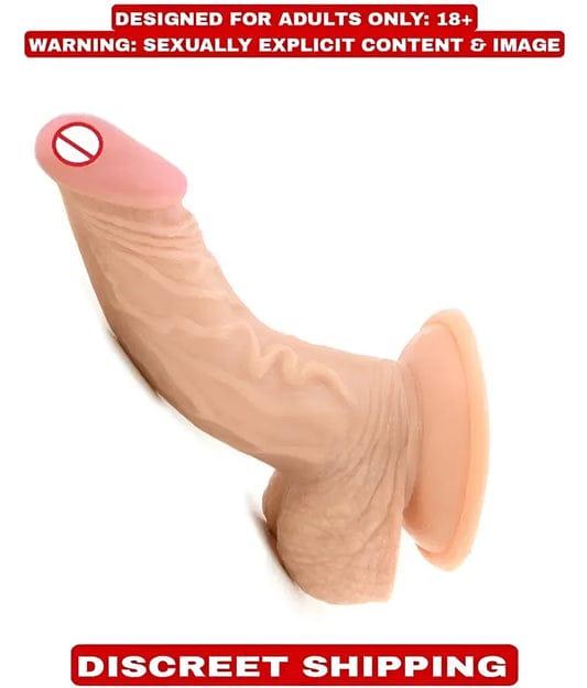 Scenturs 8 Soft Flexible Realistic Dildo – Suction Cup Penis for Women, Men & Couples view 2