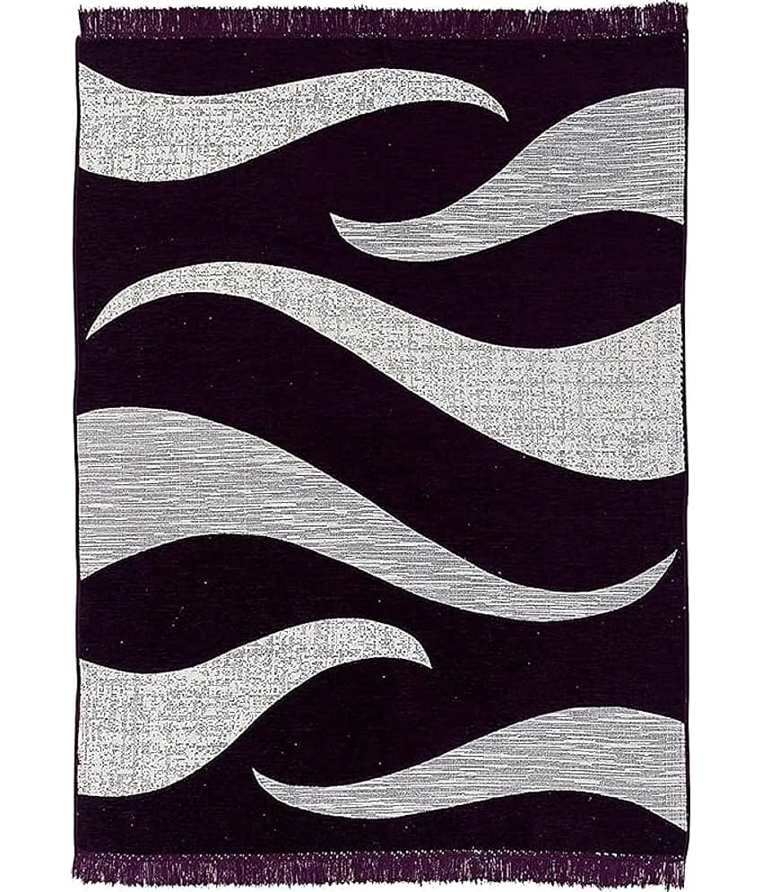 RADECOR Purple Chenille Carpet Others 5x7 Ft view 2