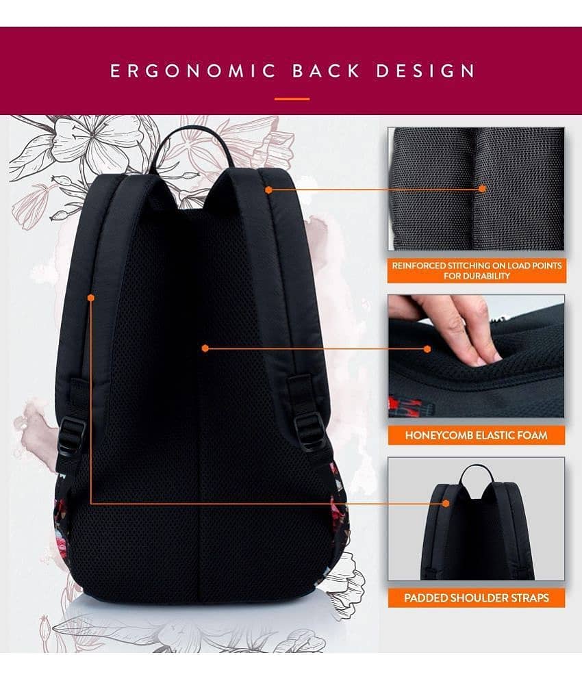 Lunar's 19 Ltrs Black Backpack view 2