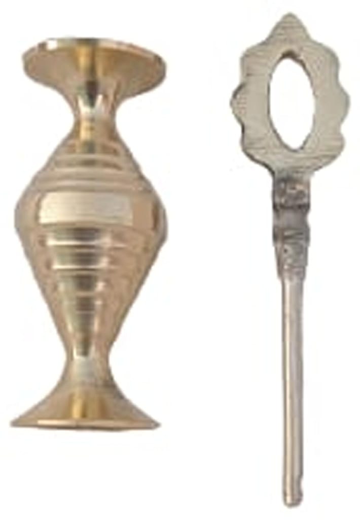 Mii Art brass surmedani with surma use in eye's muckap[size-9-cm] 1pes view 2