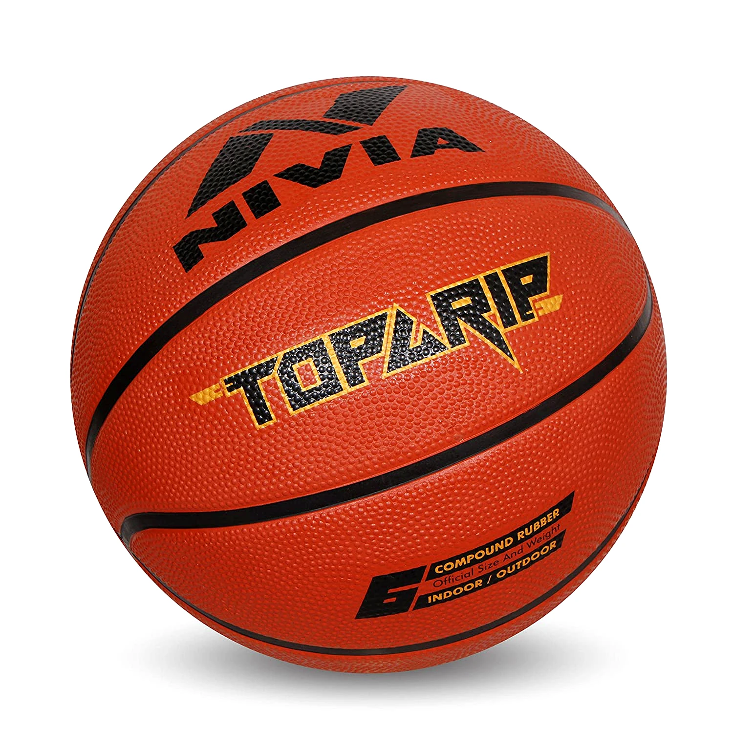 Nivia Top Grip Rubber Basketball (Size - 5) by Total Sporting And Fitness Solutions Pvt Ltd view 2