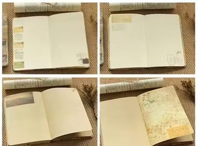 Portable Retro Journal Notebook | Creative Drawing Diary & Office Work Notebook view 2