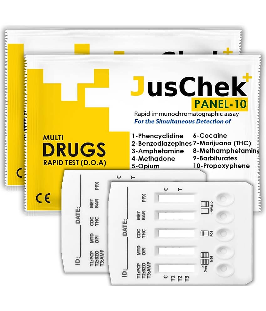 DOA 10 Panel Urine Test Kit (Pack of 2 Tests)