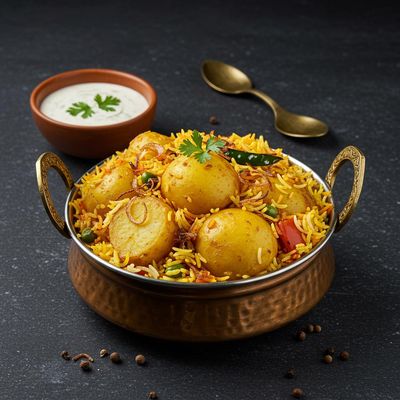 Aloo Dum Veg Biryani