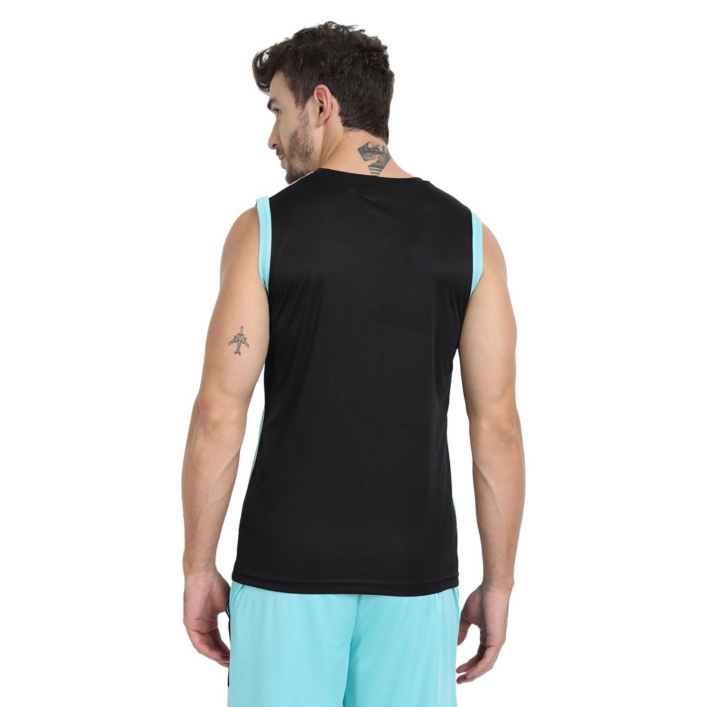 FTX Men Colorblock Round Neck Sleeveless Tshirt view 2