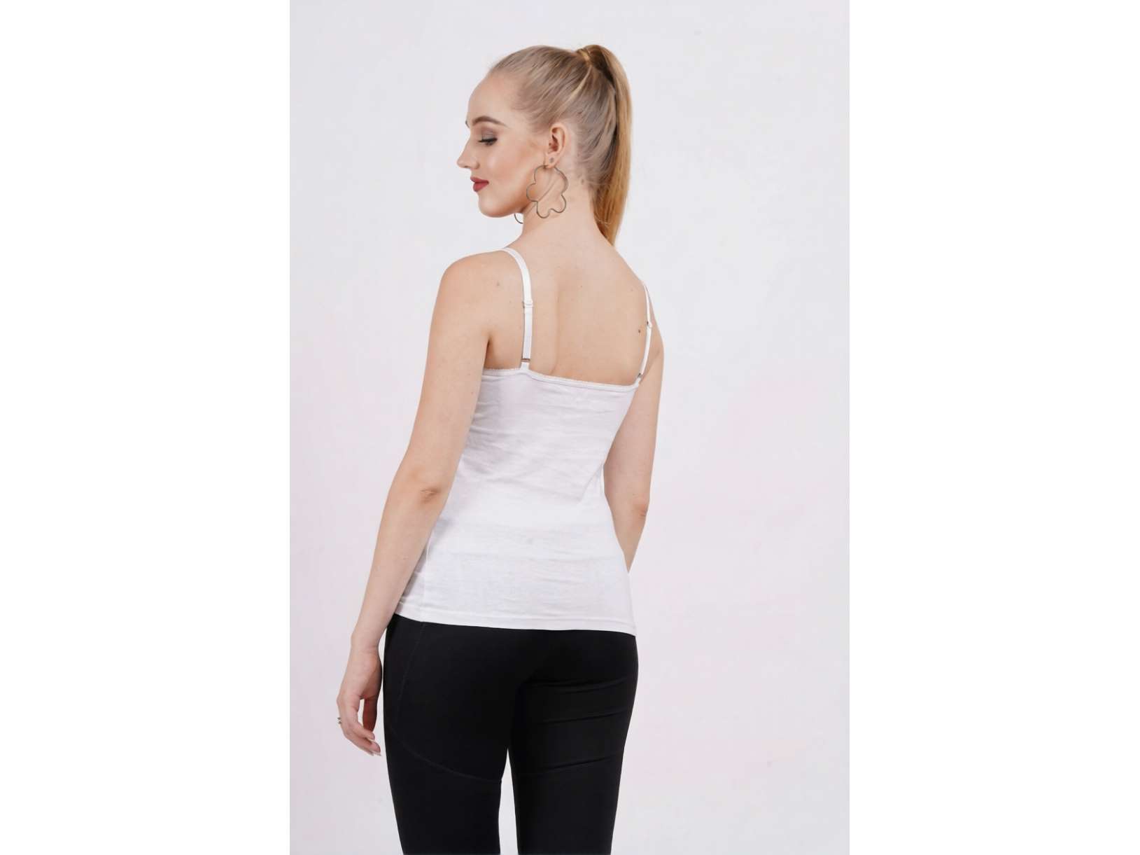 Stud & Gracy Camisole Adjustable Strap White - S - 30 view 2