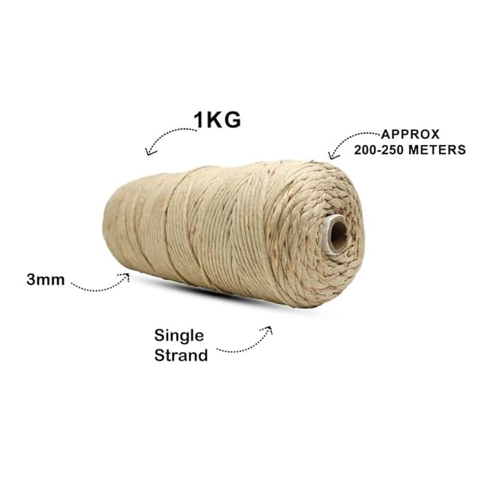 Pari Macrame Cords 3mm Online at Best Price in India | Industrybuying.com view 2