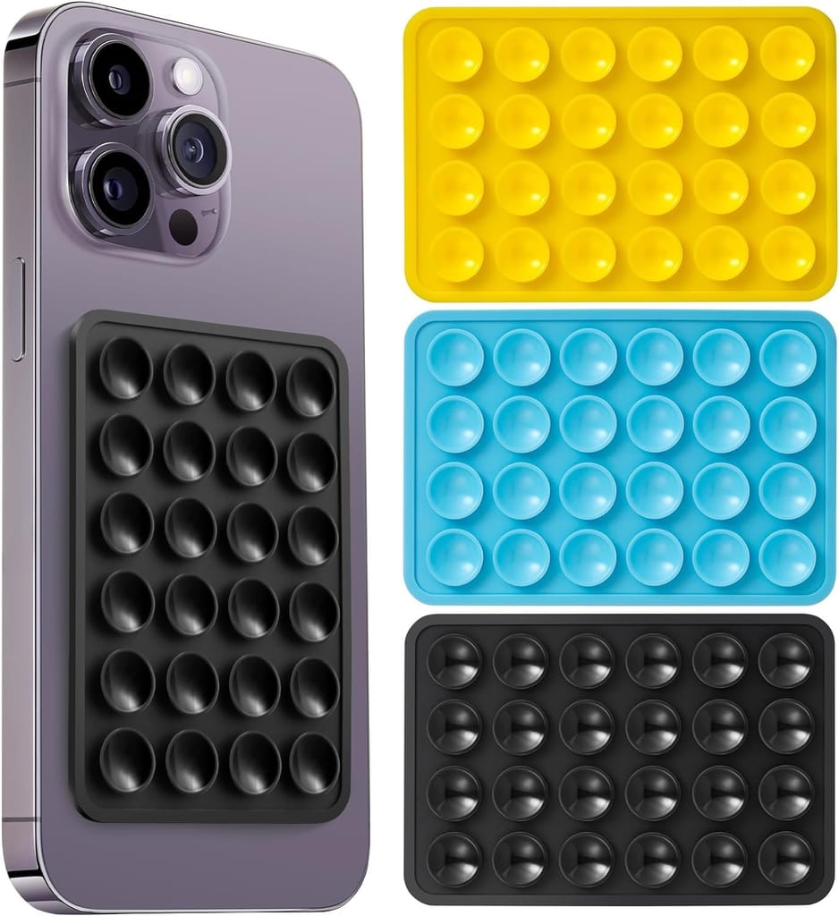 Silicone Suction Phone Case - Mobile Holder - Mobile Back Fidget Case (2 PIECE) view 2