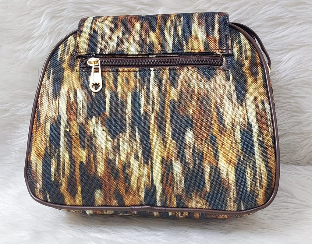 Women's Leopard Print Crossbody Bag with Zip Closure and Adjustable Strap view 2
