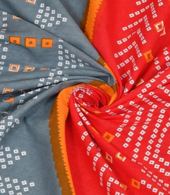 Traditional Bandhej Print Cotton Bed Sheet with Pillow Covers view 2