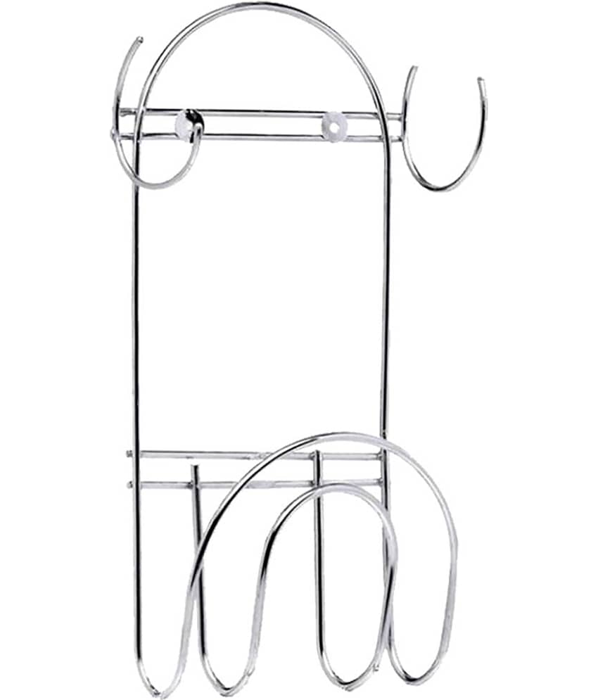 JISUN - Silver Stainless Steel Storage Racks ( Pack of 3 ) view 2