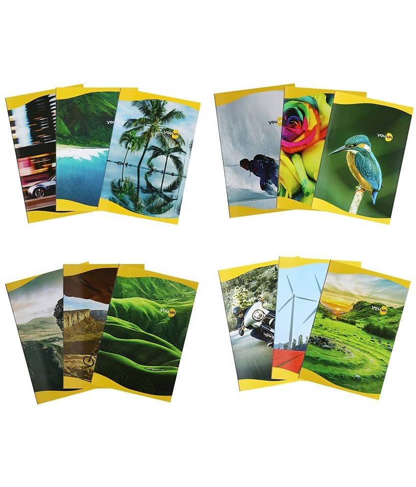 Navneet Youva Soft Bound Long Book 17x27 cm Single Line 172 Pages - Pack of 4 view 2