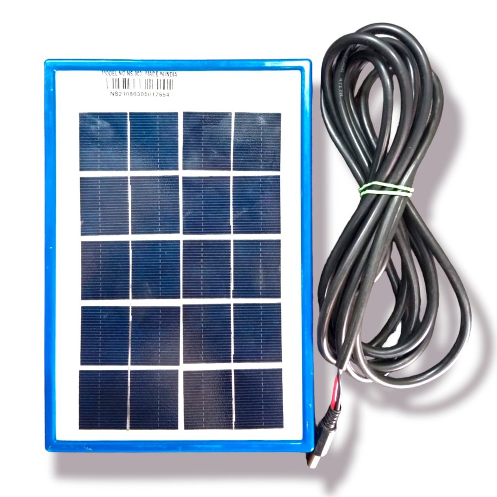 3W, 5.2V Saurally Solar Panel Poly with 3M DC Cable view 2
