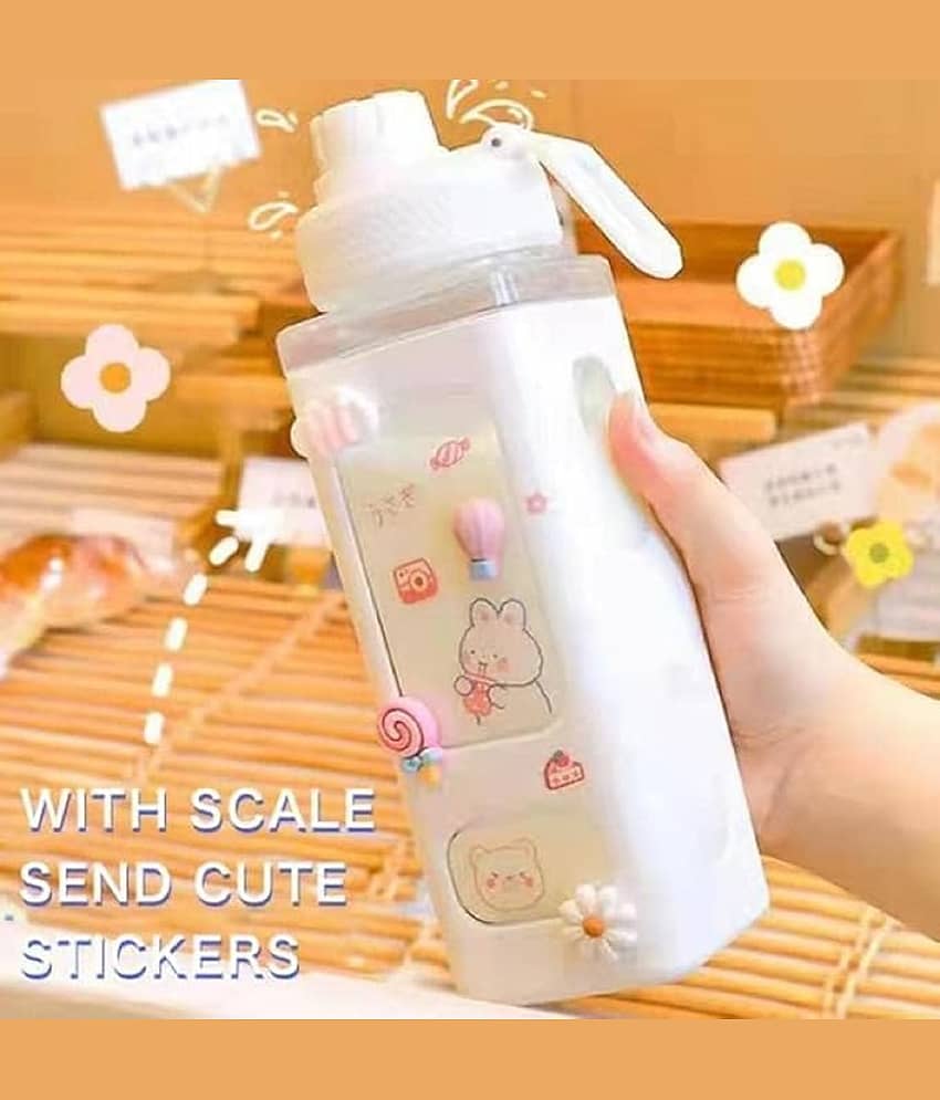 Flyhomes Multicolour Polypropylene Water Bottle 600 mL ( Set of 1 ) view 2