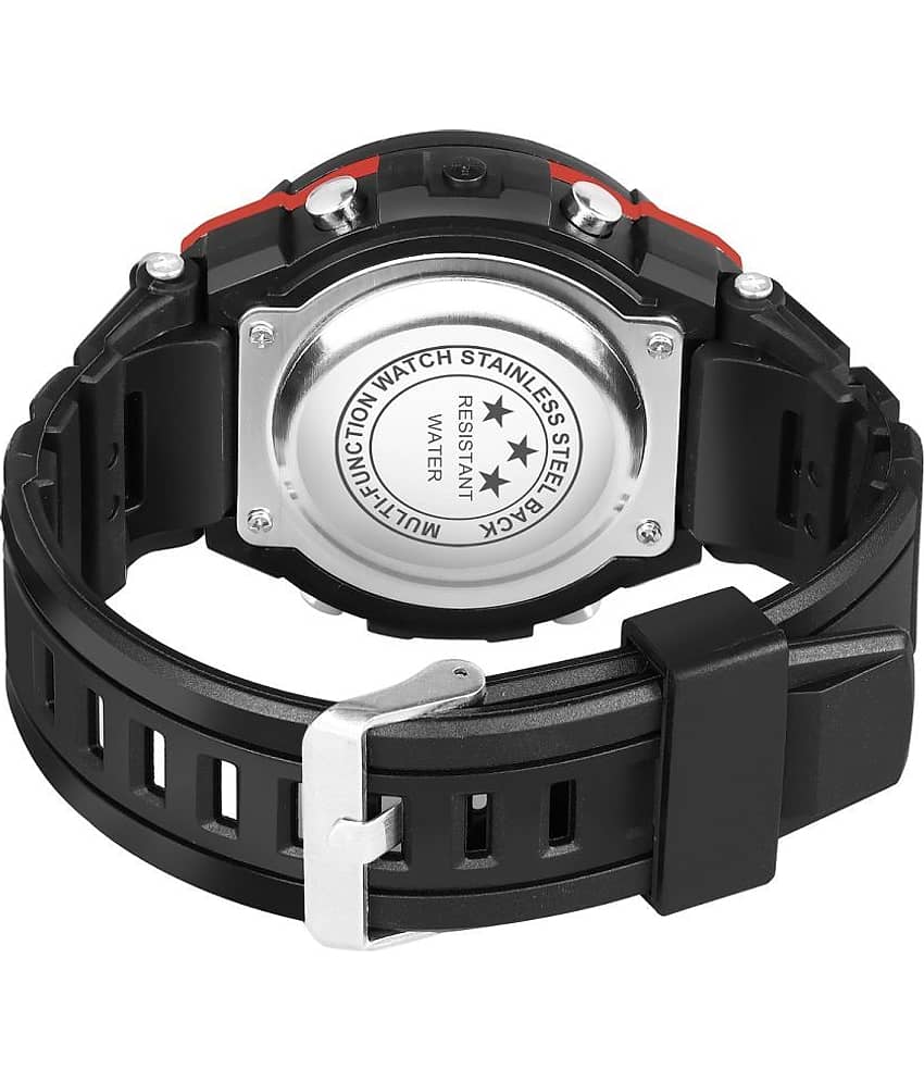 Hala - Black Silicon Digital Men's Watch view 2