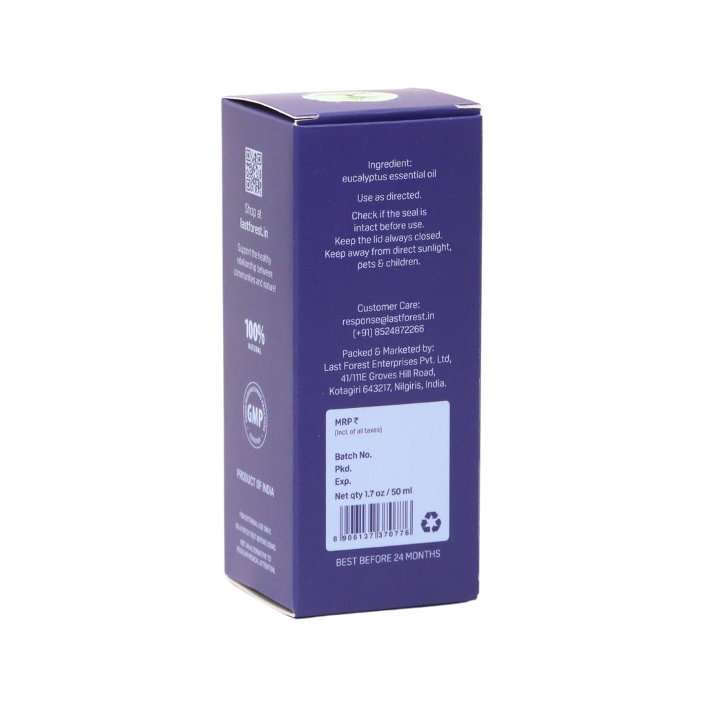 Therapeutic Essential Oil - Eucalyptus (Heals Cold) view 2