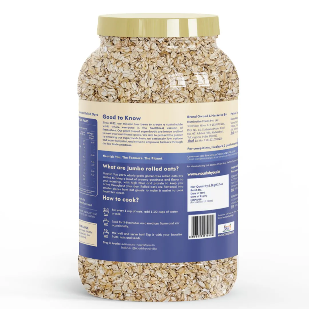 nourish you Jumbo Rolled Oats view 2