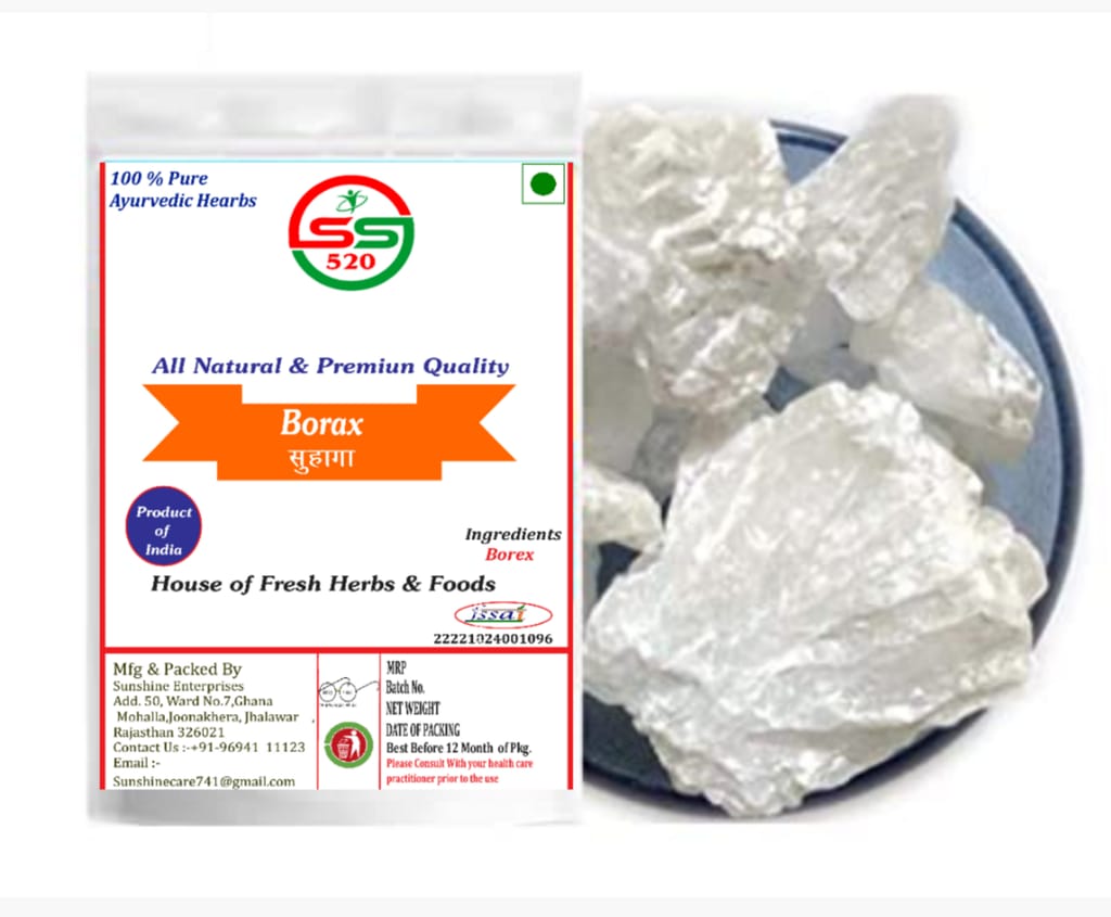 SS520 Suhaga 900g Stone Borax Rock Sogi Dali (Sodium Borate) For Multipurpose