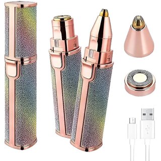 Eyebrow Trimmer Facial Hair Remover Razor for Women - Professional Personal Hair Removal (facial epilator) (Portable eyebrow epilator), Multicolor