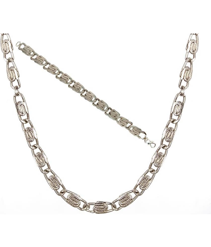 JIPPA Silver Plated Chain ( Set of 2 ) view 2