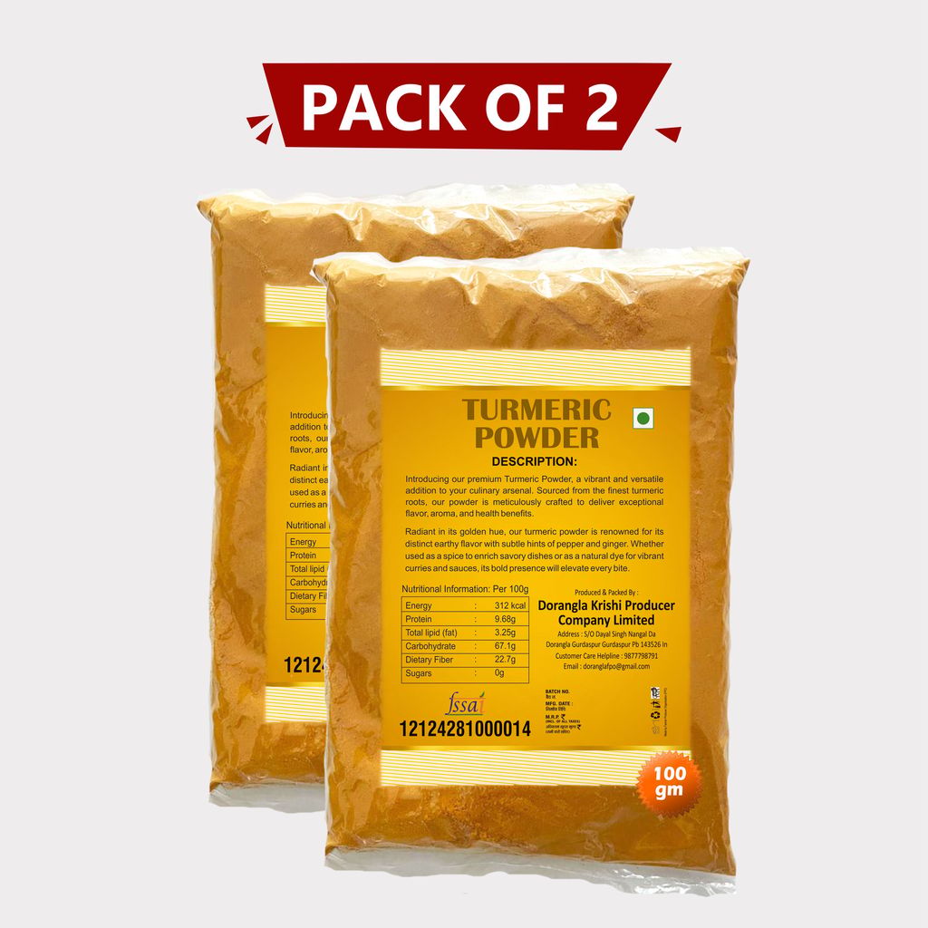 Turmeric Powder - 100 gm (pack of 2) view 2