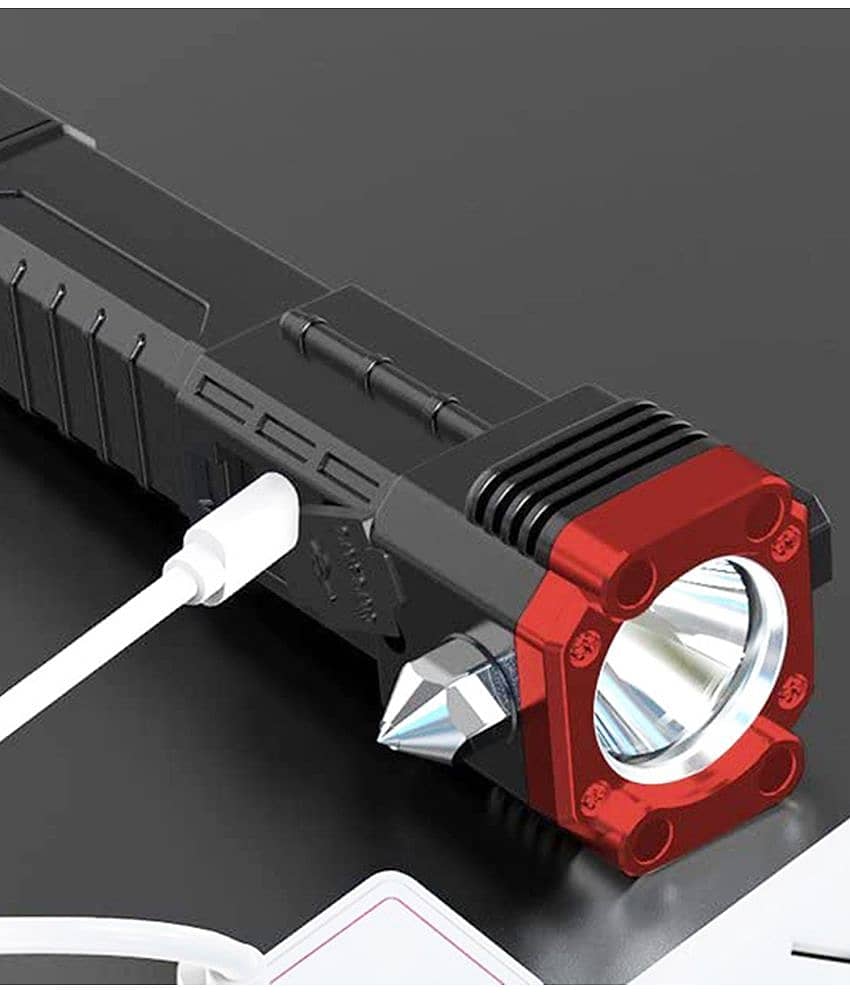 let light - 3W Rechargeable Flashlight Torch ( Pack of 1 ) view 2
