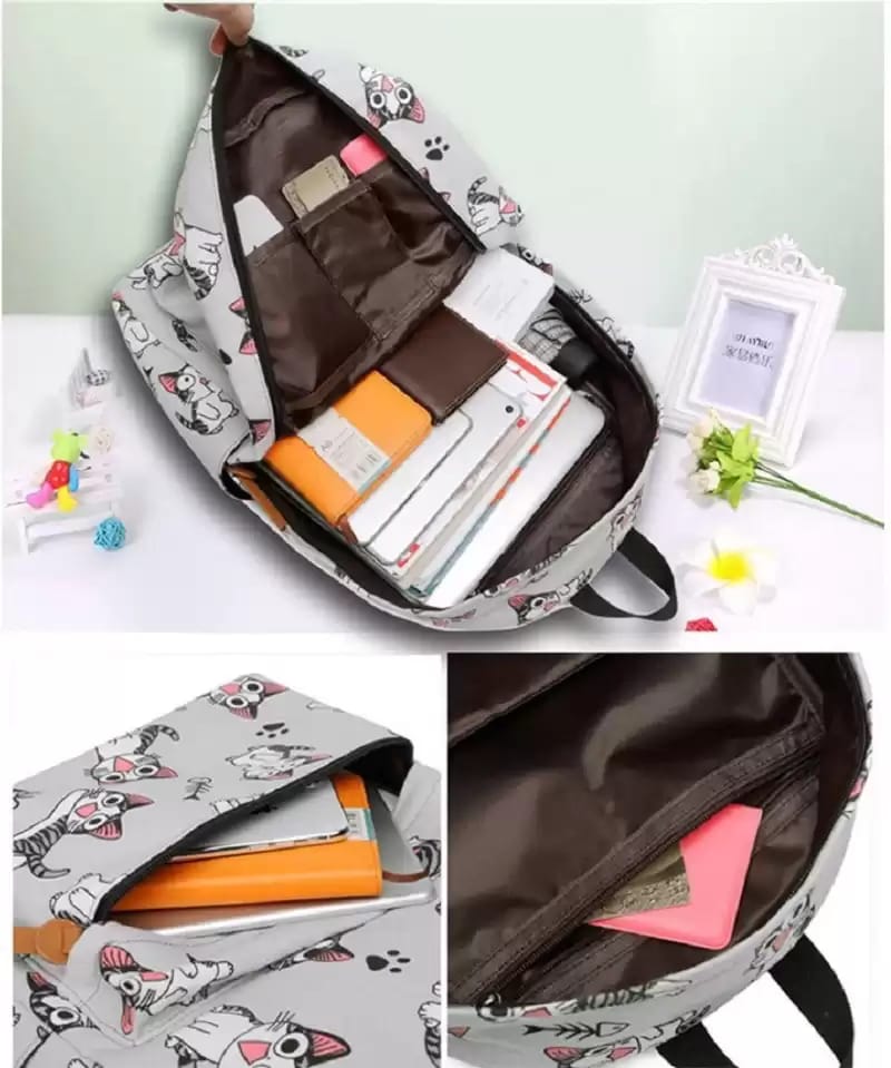 Lychee bags Women canvas Backpack view 2