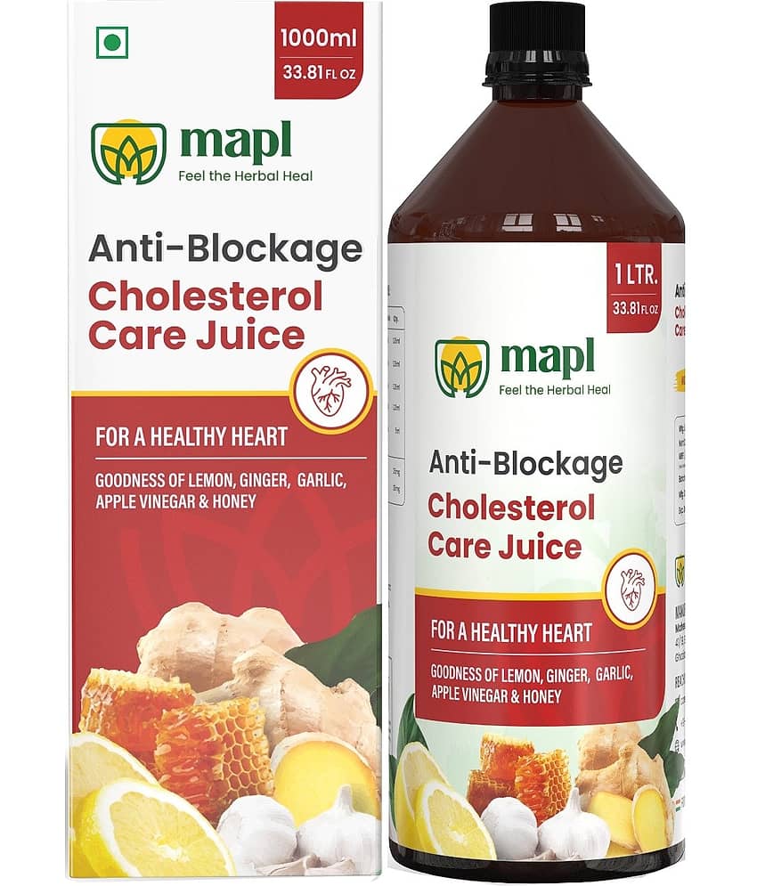 MAPL Antiblockage Cholesterol Care Juice for Healthy Heart, Helps Manage Cholesterol Level -1000ml