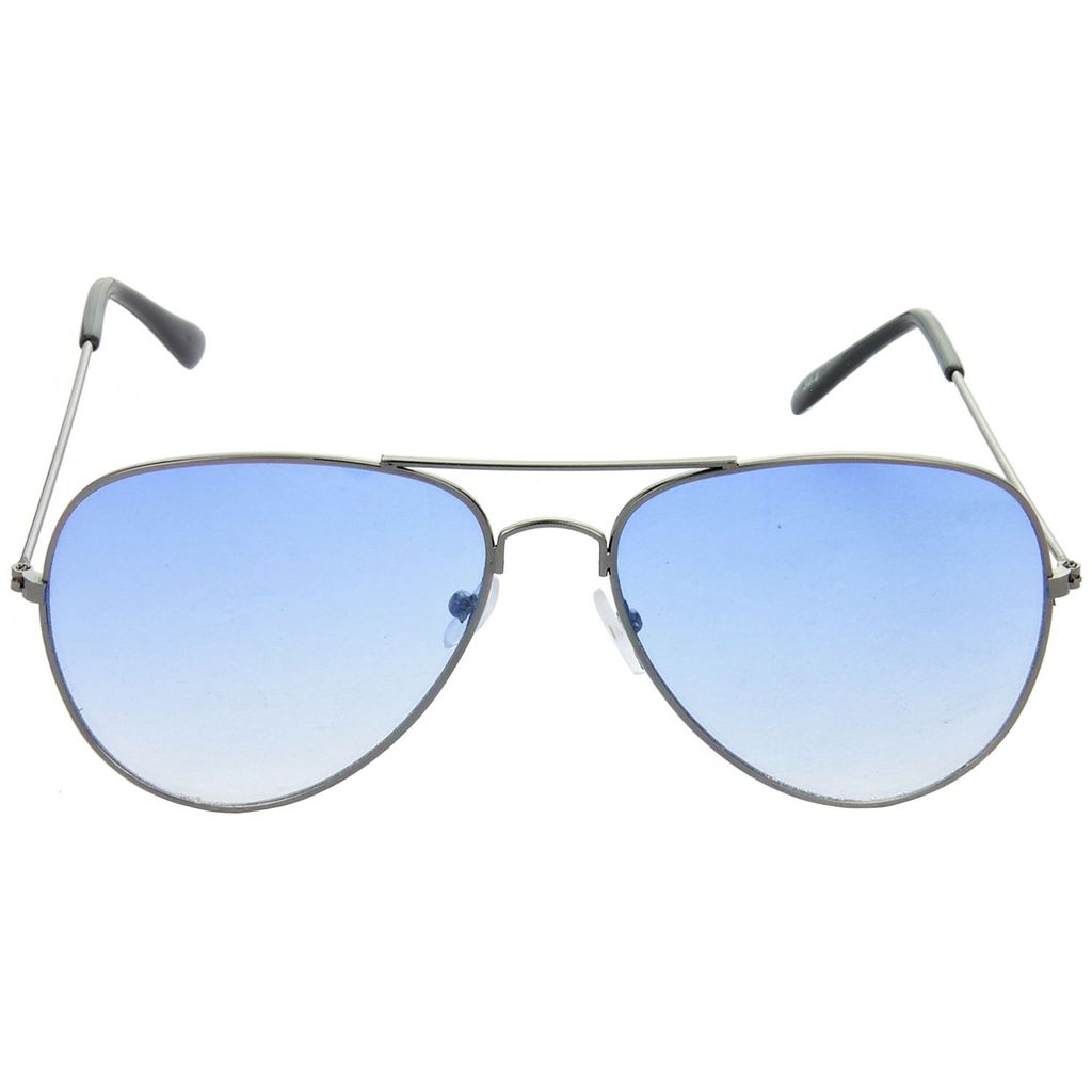 Hrinkar Blue Pilot Stylish Goggles Grey Frame Sunglasses for Men & Women - HRS35 view 2