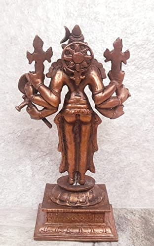 Searchers Paradise - Copper Idols Varahi ,4.7 inches, Copper Handmade 405 Grams, Patina Antique Finish, Pack of 1 Piece view 2