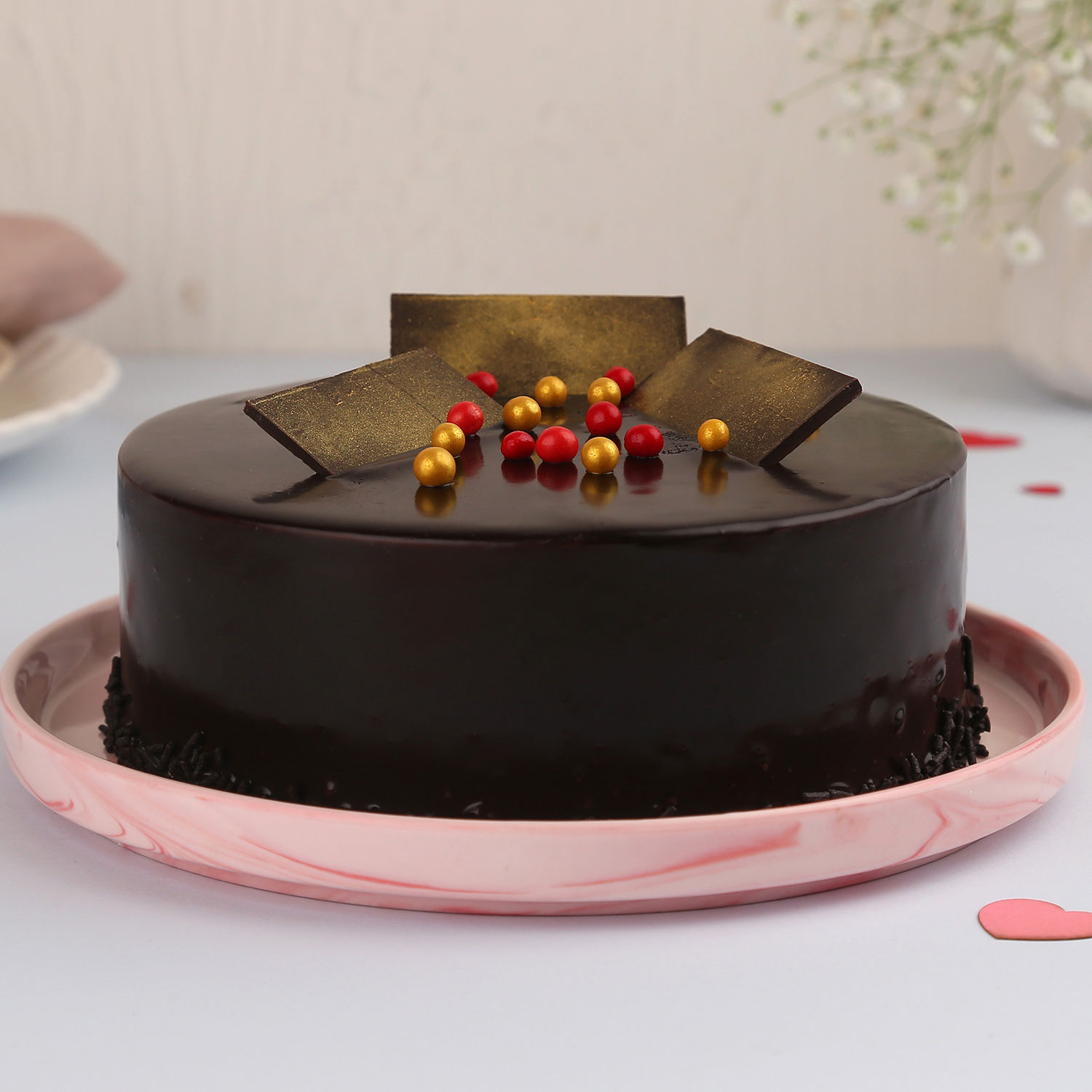 Yummy Truffle Cream Cake Half Kg view 2