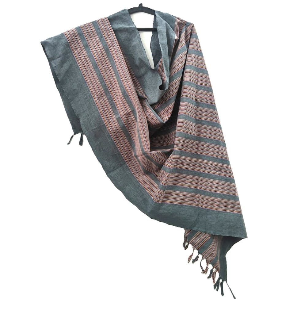Dhaga Vishwas Ka Handloom Cotton Stole Multicolours view 2