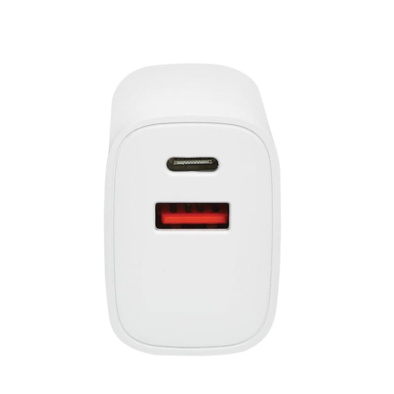 D-Link 33W Dual Port Fast Charger Type-C & Usb-A For All Mobiles Phones,Tablets,Power Banks,Smart Watches,Earbuds. Bis Certified,Compact Size & Easy To Carry. Free Type C To Type C 3A(60W) Cable-White view 2