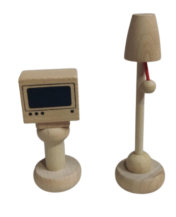 NLR URBAN Wood Dollhouse Furniture Set view 2