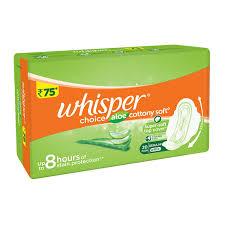 WHISPER CHOICE ALOE VERA 20PADS