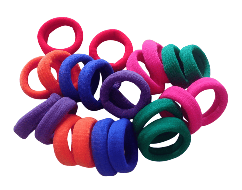 Colorful Hair Ties - 22 Count - For Women and Girls - No Damage - Gentle on Hair - Secure Hold - Perfect for All Hair Types view 2