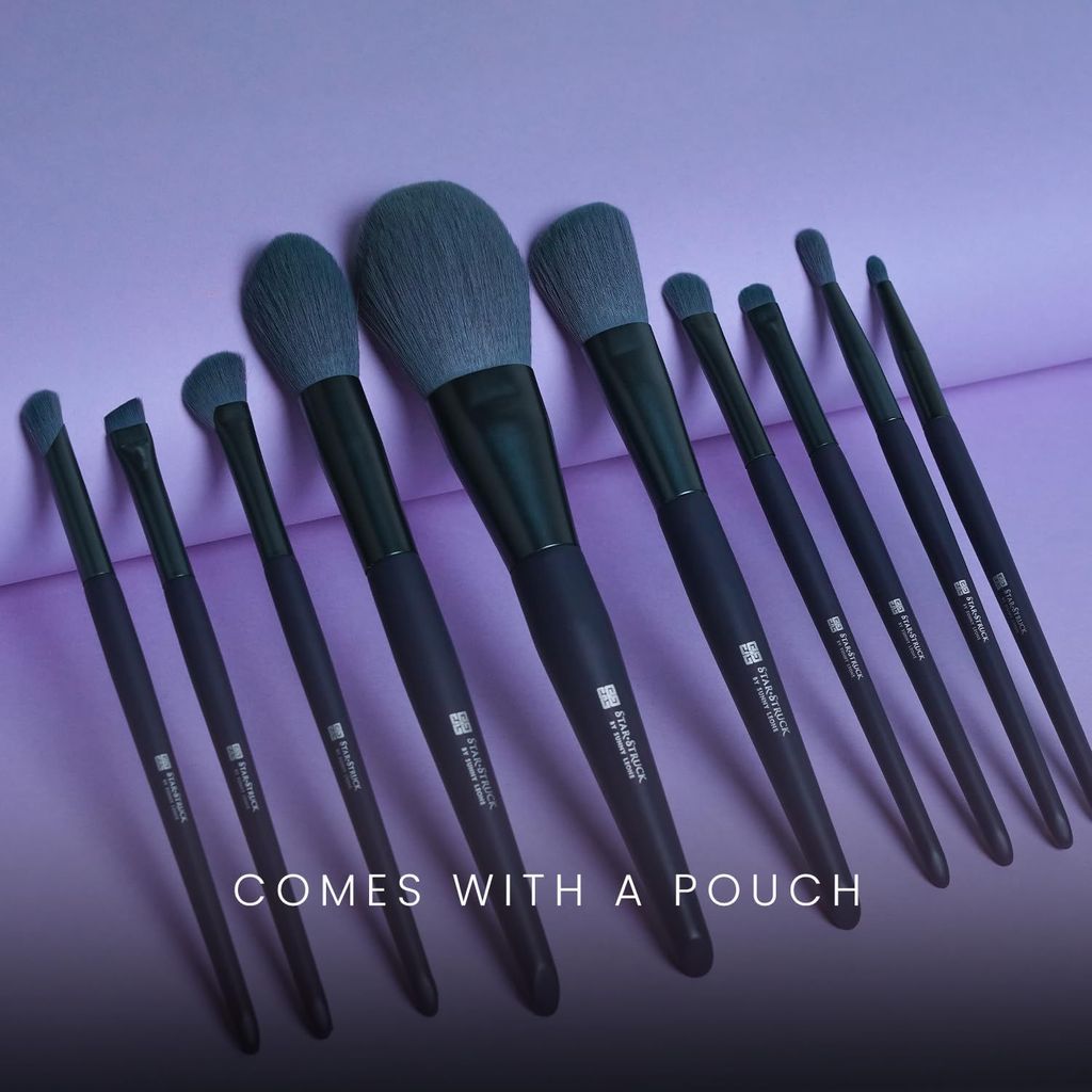 STARSTRUCK BY SUNNY LEONE Makeup Brush Set of 10 with pouch | Professional Brush kit for Makeup view 2