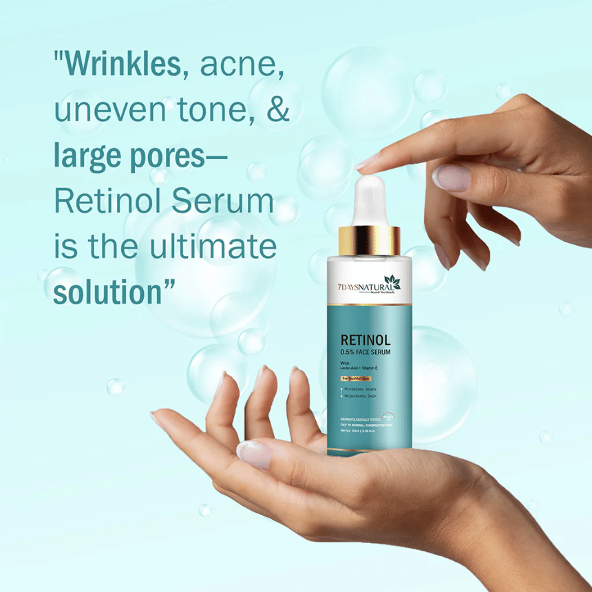 Elegantra Anti Ageing Face Serum Dermatologically Tested Naturally Derived Retinol Facial Serum For All Skin Types 30ml Pack of 1 view 2