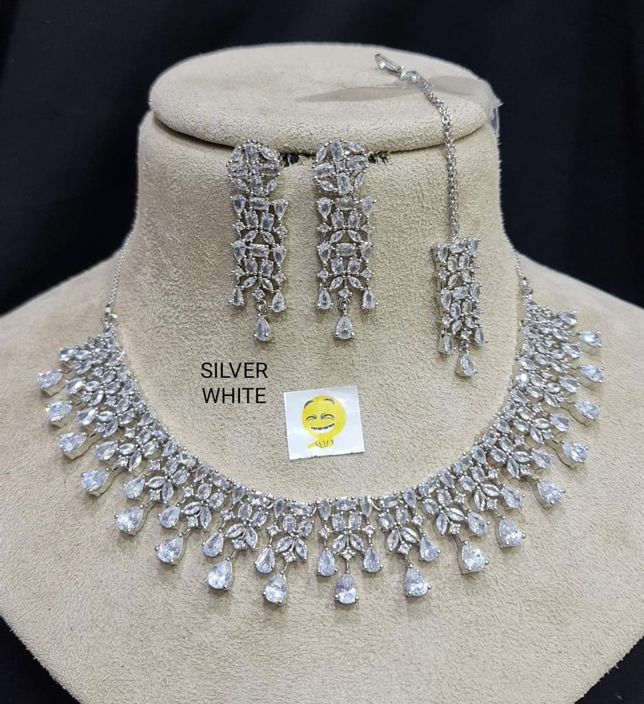Teandy premium quality American diamond jewellery necklace best quality