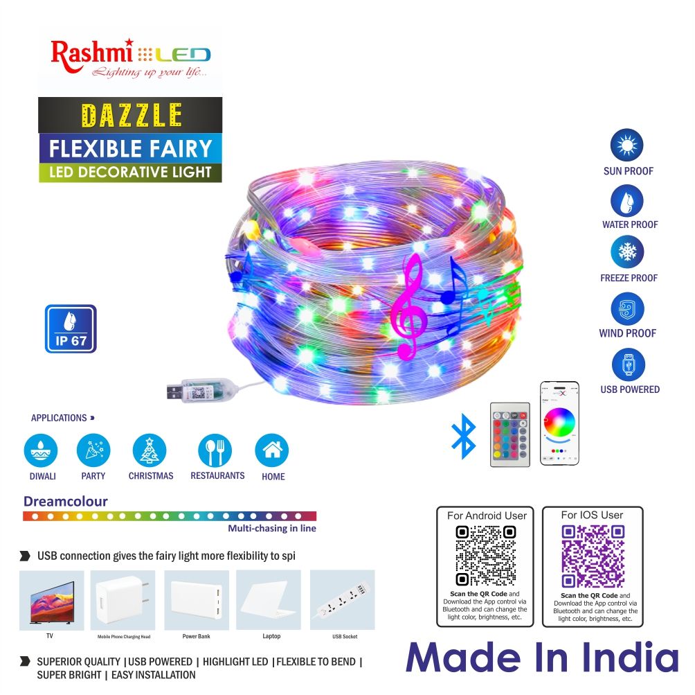 Dazzle Fairy Flexible Light Multicolor 10 Meter view 2