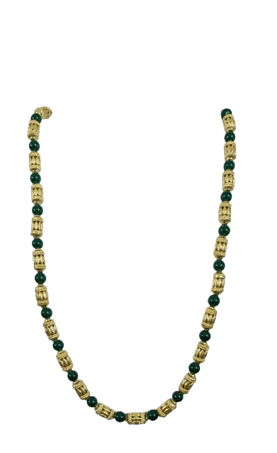 Emerald Gold Harmony Mala view 2