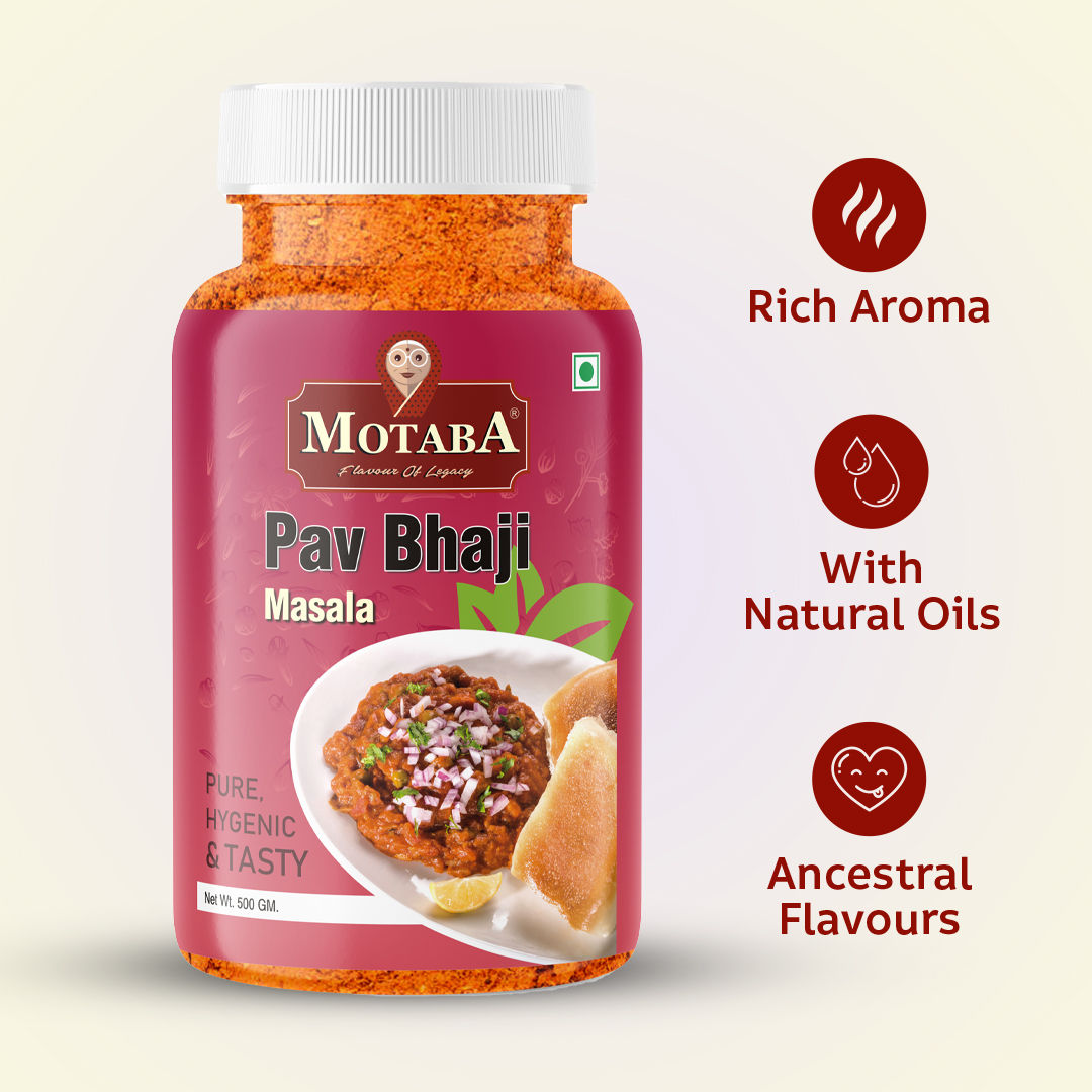 MOTABA Pav Bhaji Masala, 500 gm Jar view 2