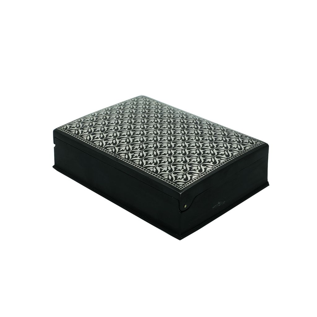 Bidri Ware Box Jewellery Sheet Boota (1TMTDCOKA09779) view 2