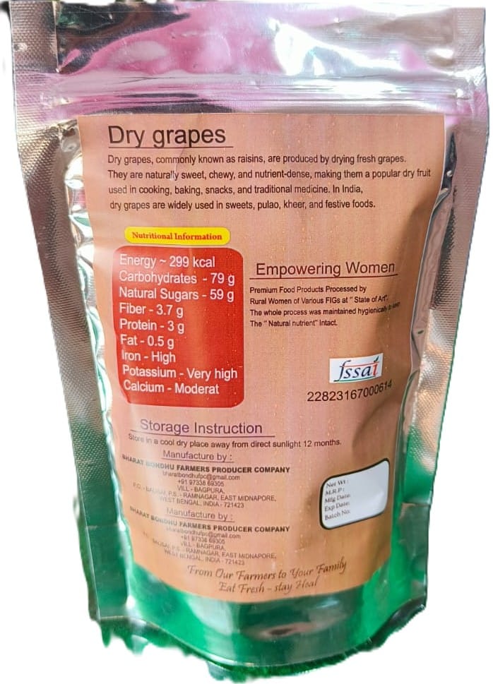 Dried Grapes view 2