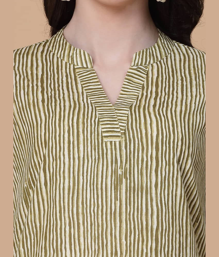 GOD BLESS Beige Cotton Women's Regular Top ( Pack of 1 ) view 2